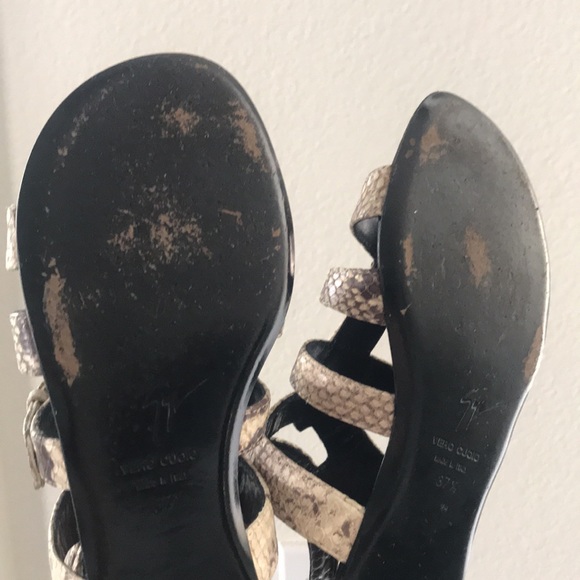 Giuseppe Zanotti design Gladiator Snake Print Sandals - Picture 12 of 13